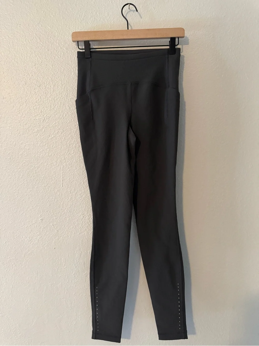 lululemon athletica Black Ribbed Leggings